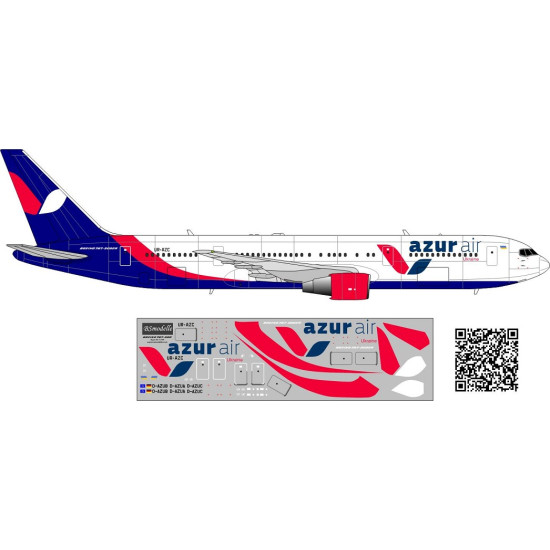 Bsmodelle Boeing Azur Air Decal For Aircraft